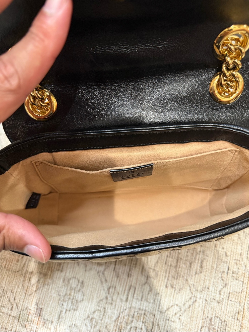 Gucci Beige Brown GG MarmontCanvas - Picture 10 of 12